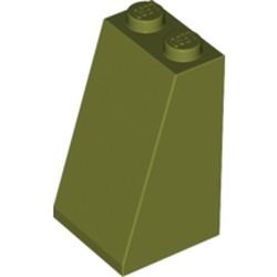 Eğimli Çatı Parçası 2x2x3 Solid Stud 75° - Zeytin-Yeşili