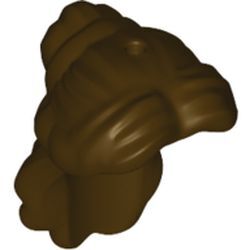 Mini Saç Peruk 23mm uzun yandan Kahkül Bukle Topuz - Koyu-Kahve