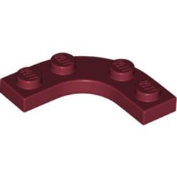 Yuvarlak Köşe Plaka 3x3 1/4 Kavis - Koyu-Kırmızı