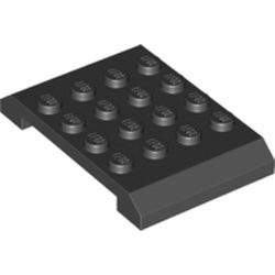 Çift Eğimli Plaka 6x4 - Siyah