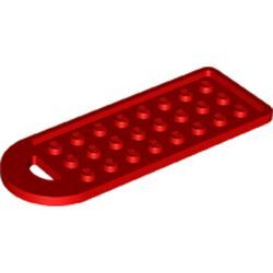 Delikli Çanta Bagaj Etiket Plakası 3x8 - Kırmızı - 1