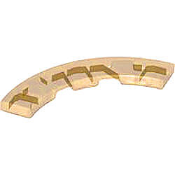 Yuvarlak Köşe Fayansı 4x4 Kavis - Şeffaf-Turuncu