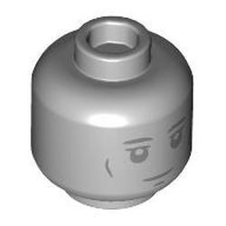Mini-Kafa çift Yüz 11mm Baskı-No 3956 Heykel Suratı - Yeni-Gri