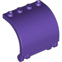 Kavisli Panel 3x4x3 Menteşeli Duvar Parçası - Koyu-Leylak