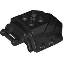 Büyük Figür Zırhı 47mm 4x6x1 Kokpit - Siyah