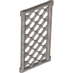 Pencere Izgarası 1x4x6 1x4x6 Zincir Kafes Desenli Kapı - Gümüş-Gri