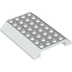Hazneli Çift Eğimli Tekne Parçası 6x8 - Beyaz