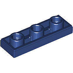 Ters Fayans 1x3 ortası delik - Koyu-Mavi