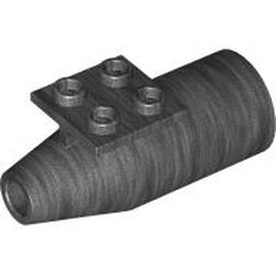Uçak Jet Motoru Büyük 2x2 Plakalı Türbin 40mm - Titan-Rengi