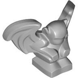 Mini Kanatlı Gargoyle Heykeli Yaratık 20mm - Yeni-Gri
