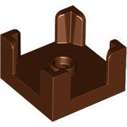 Köşe Direkli 2x2x1 Kutu Konteyner Box Kasa - Kırmızı-Kahve - 1