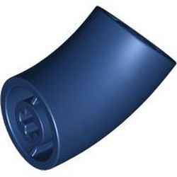 Yuvarlak Dirsek Parçası 2x2 Kısa Tip 26mm 45° - Koyu-Mavi