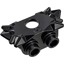 Mini Zırh Omuz Koruması 26mm Kristalli Boyunluk - Siyah