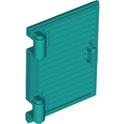 Panjur 1x2x3 Çerçeveye Uyumlu Pencere kapısı - Koyu-Turkuaz - 1