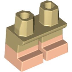 Mini Figür kısa Bacak 15mm Bel Kalça Baskı-No Kısa Paçalı Pantolon - Bej
