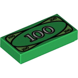 Fayans 1x2 Baskı-100 Dolar - Yeşil