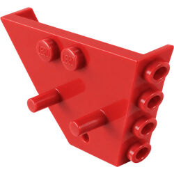 Trapez Panel Damper Uç Parçası 6x2 Çift Pimli - Kırmızı